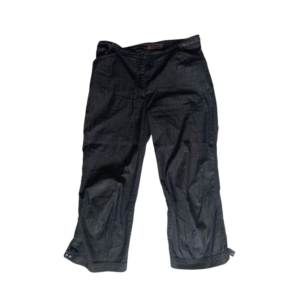 Cop Copine Womens Gasper Pants Size 42 Black Crop Utilty Avante Garde Edgy Y2K‎